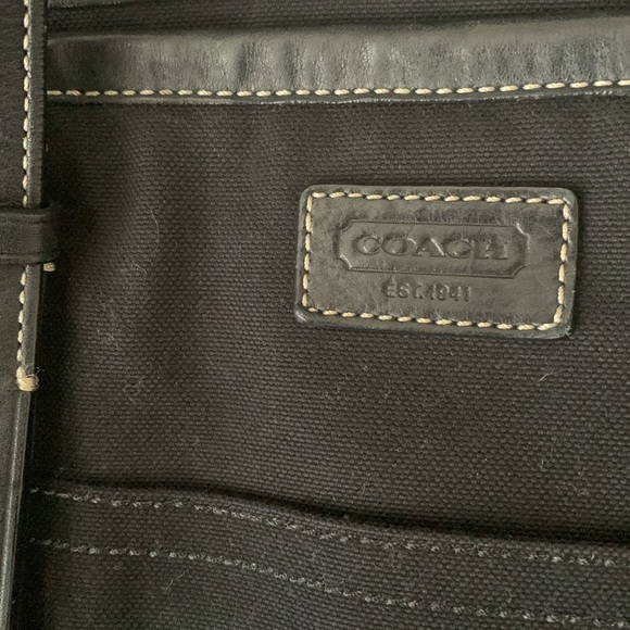 Coach Black 70265 Canvas Tote - Picture 6 of 7